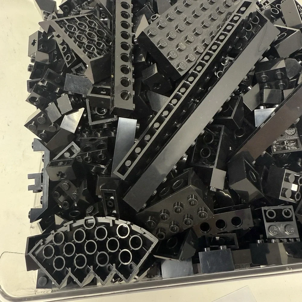 LEGO Bulk Lot Black Brick Pieces & More‎  – 2lb 0.4oz Bag Sorted by Color